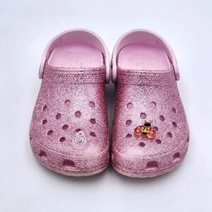Crocs Kids Classic Chunky Glitter Clog Pink Milk Unisex Toddlers' Size 13 C13